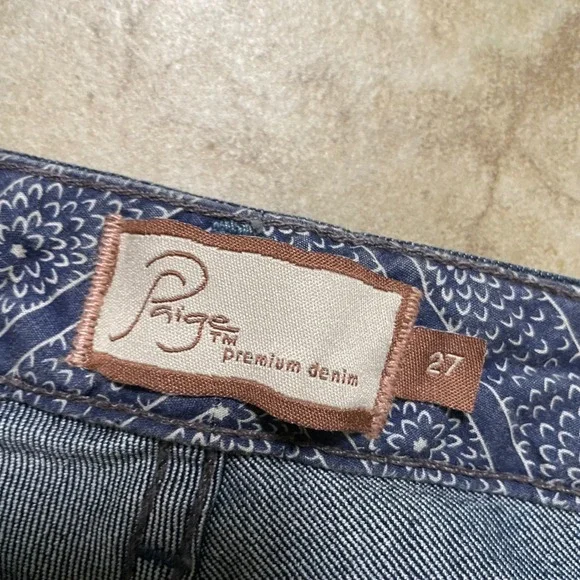 Paige Premium‎ Denim Bootcut Jeans Dark Wash Stretch Women's Size 27 - Picture 3 of 7